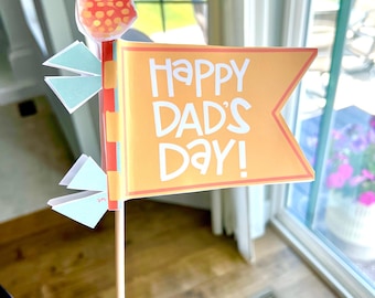 Father’s  Day  flag  “Happy Dad’s Day” digital download to add the cutest touch to your gift giving for a special person in your life!