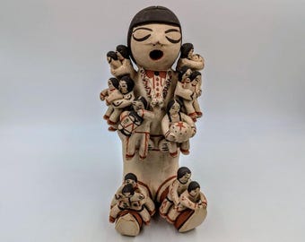 Large Dorothy Trujillo Cochiti Pueblo Pottery Storyteller