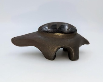 San Ildefonso Pueblo Pottery Turtle by Linda Dunlap