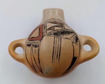 Hano Village Hopi Canteen Pottery