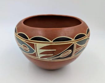 Santan Tenorio Pueblo Pottery Bowl