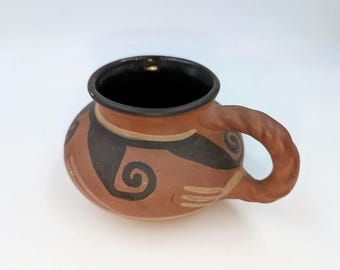 Antique Clifton Art Pottery Indian Ware Pitcher