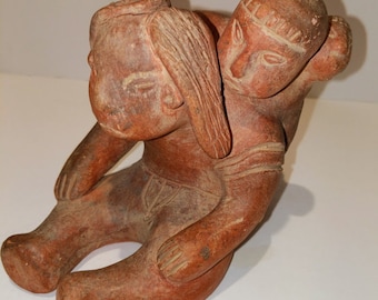 1930s Nayarit Pottery Sculpture with Repairs