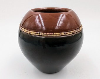 Erik Fender San Ildefonso Pueblo Pottery Jar
