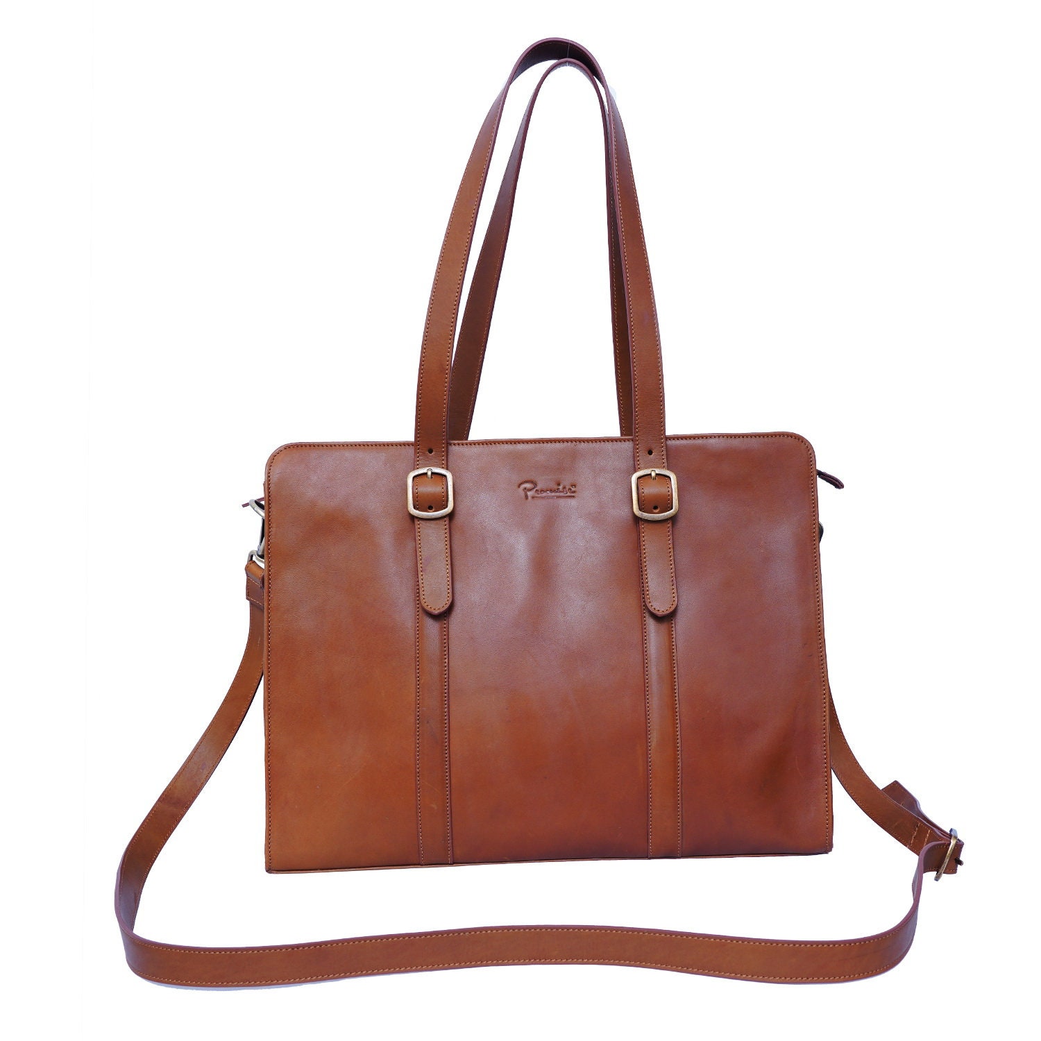 Ladies laptop bag Genuine leather Shoulder bags Business Etsy