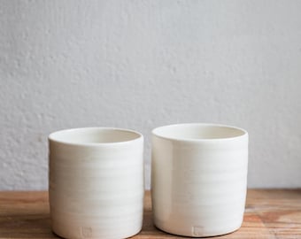 SET of 2 porcelain mugs/cups/tea mugs/coffee mugs/stoneware/handmade ceramic