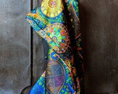 Satin Scarf Boho Pattern Bohemian Indian Scarf Bandanna Square 35 quot x 35 quot