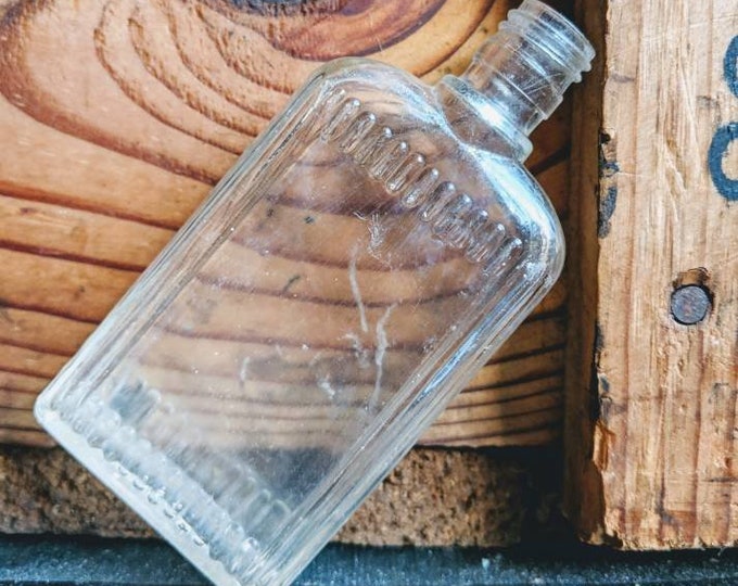 Vintage Jergens Lotion Glass Bottle Anchor Hocking Antique Andrew