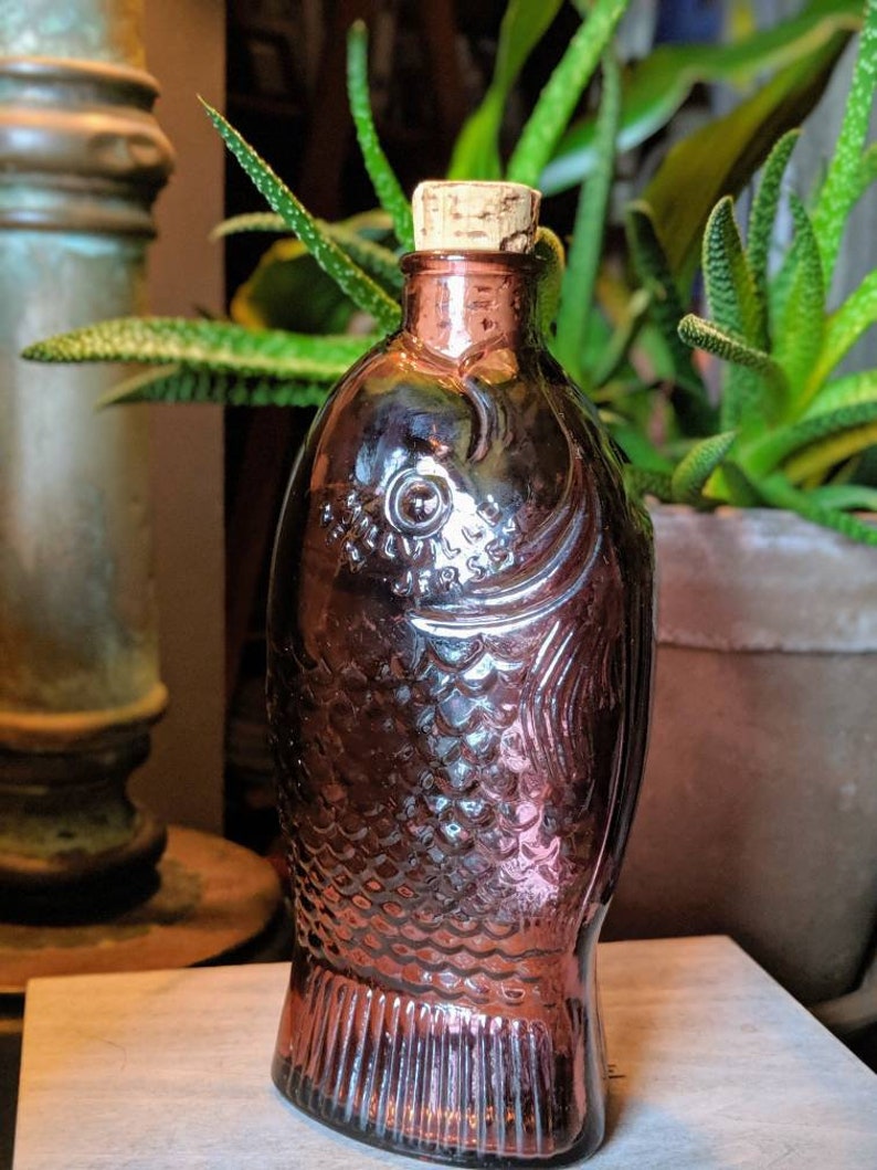 Vintage Amethyst Doctor Fisch's Bitters Glass Bottle & Etsy