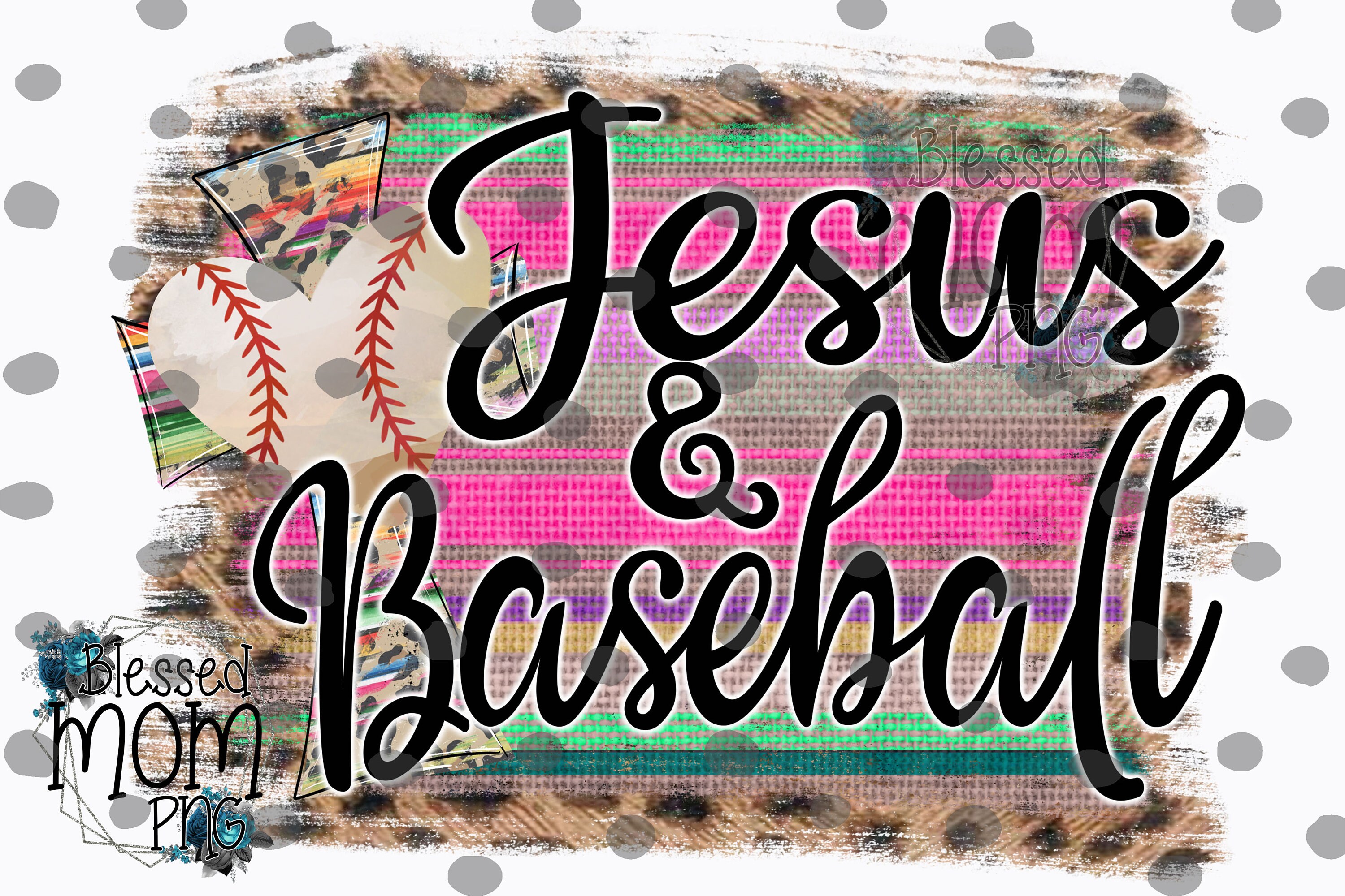 Jesus and Baseball PNG Sublimation Printable Instant Etsy