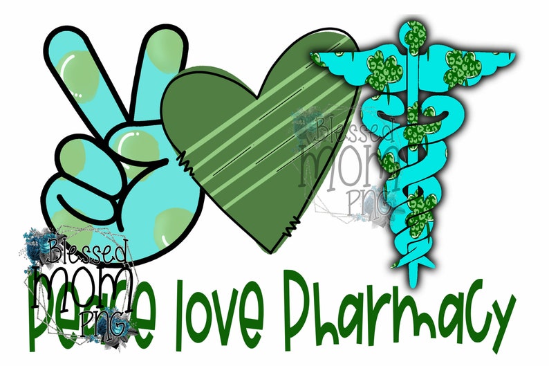 Patricks Day January Bundles Peace Love Pharmacy PNG Instant Download Sublimation Printable Instant Download St
