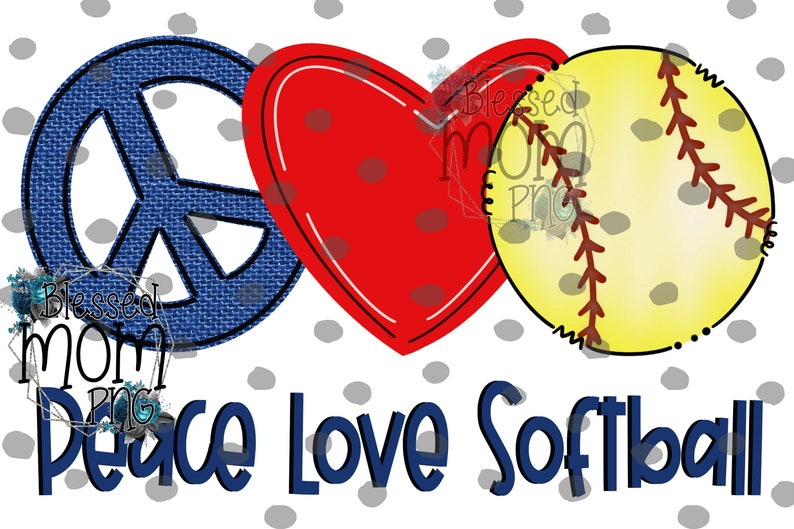 Free Free 185 Peace Love Softball Svg Free SVG PNG EPS DXF File