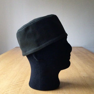 Medieval Pillbox Hat, Men's Hat, Reenactment, Brown Wool Cap, Hand