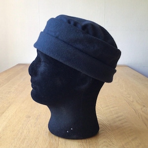 Medieval men&#39;s hat, 15th century cap, Renaissance hat, medieval hat in blue wool, reenactment