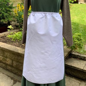 Linen apron, slight seconds due to very small stain, medieval apron, hand sewn apron, medieval reenactment, 14th century, 15th century