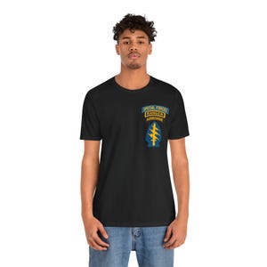 US Army Special Forces Shirt - Green Beret Shirt - Patch, SF, and Ranger Tabs