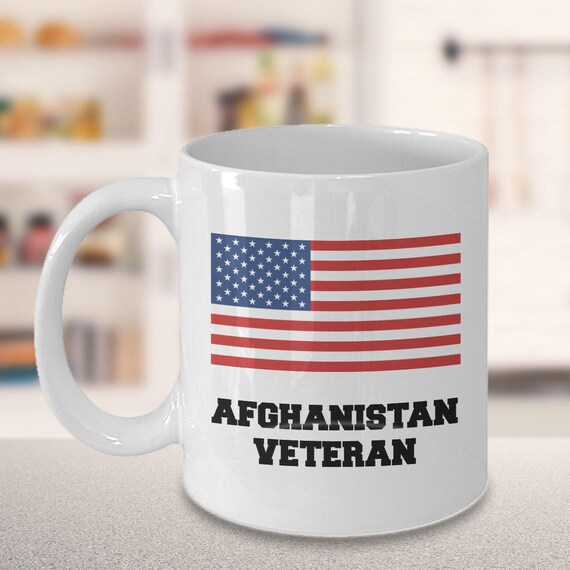 Afghanistan Veteran Coffee Mug With American Flag - Afghanistan Veteran -  11oz or 15oz - Etsy