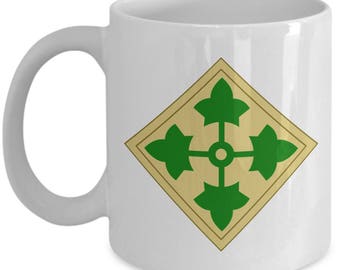 4th Infantry Division Coffee Mug - 4th ID - Army Coffee Mug