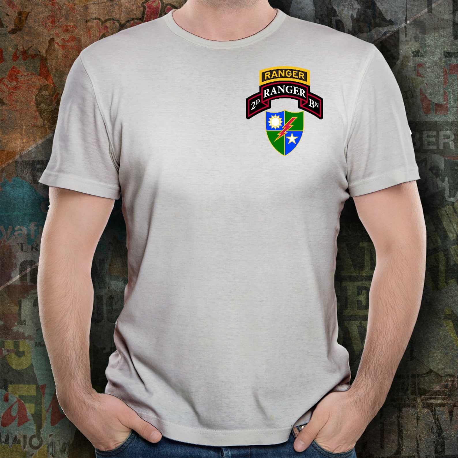 2nd Ranger Battalion Shirt - Scroll, Tab, and DUI - Army Ranger - Etsy