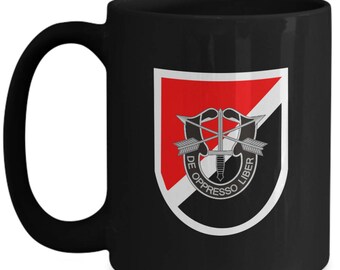 1st SFG Coffee Mug Military US Army Special Forces Airborne 1st Group  Porcelain Coffee Mug Cup | #2006186681 Special Forces Veteran Gift