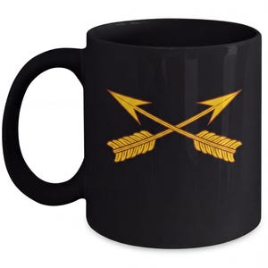 Special Forces Mug, Crossed Arrows Design Coffee Cup, Army Veteran Gift | Dishwasher Microwave Safe, 11oz-15oz