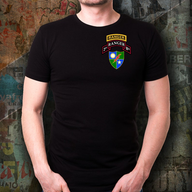 2nd Ranger Battalion Shirt - Scroll, Tab, and DUI - Army Ranger - Etsy