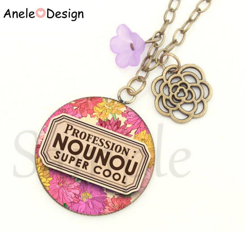 Gift for nanny Super Cool Flower Pink Purple yellow bracelet romantic