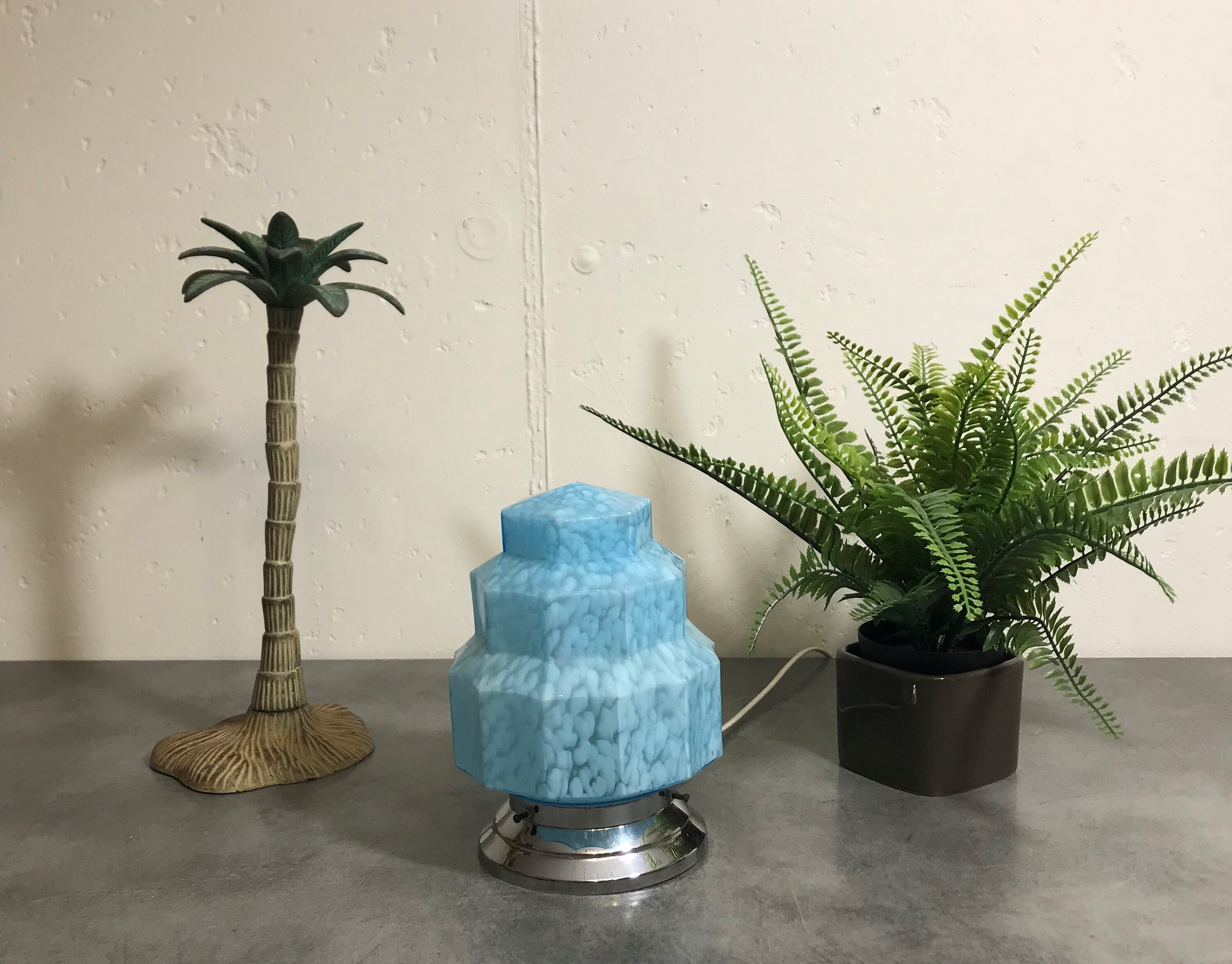 Lampe Cathédrale à Poser Art Déco