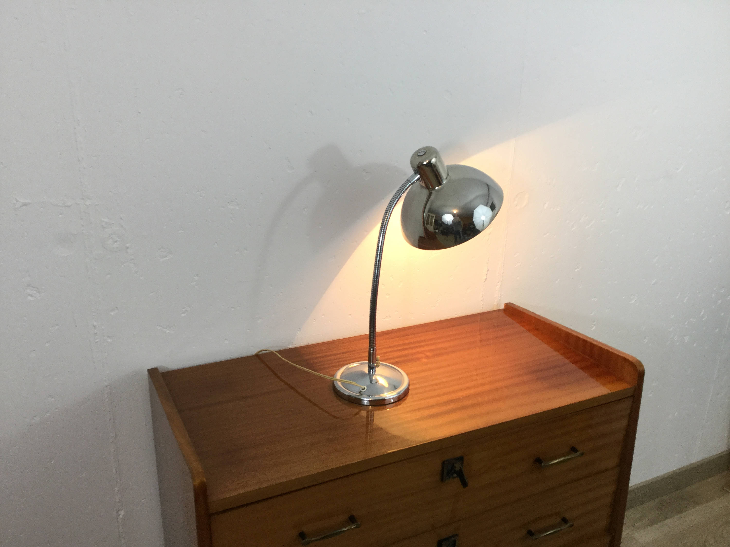 Lampe en Métal Chromé