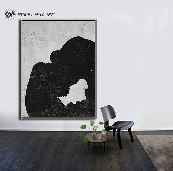 Large Wall Art Canvas Art Abstract Flowers Modern Art Canvas Etsy