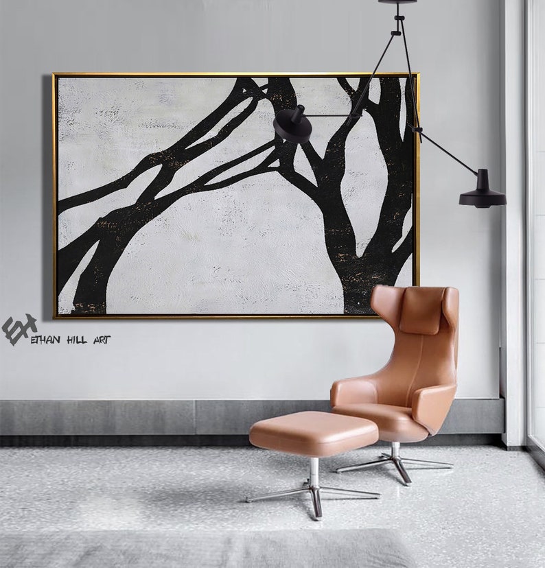 Abstract Tree Painting Wall Art Original Art Abstract Etsy