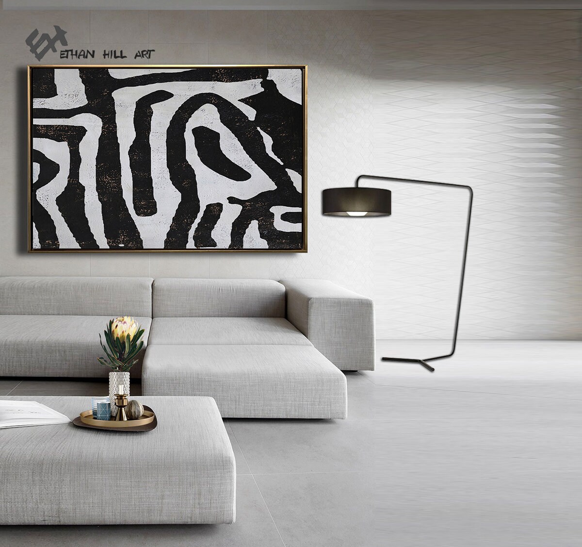 Minimal Art for Modern Home Ethan Hill Art No.H97H Large Horizontal