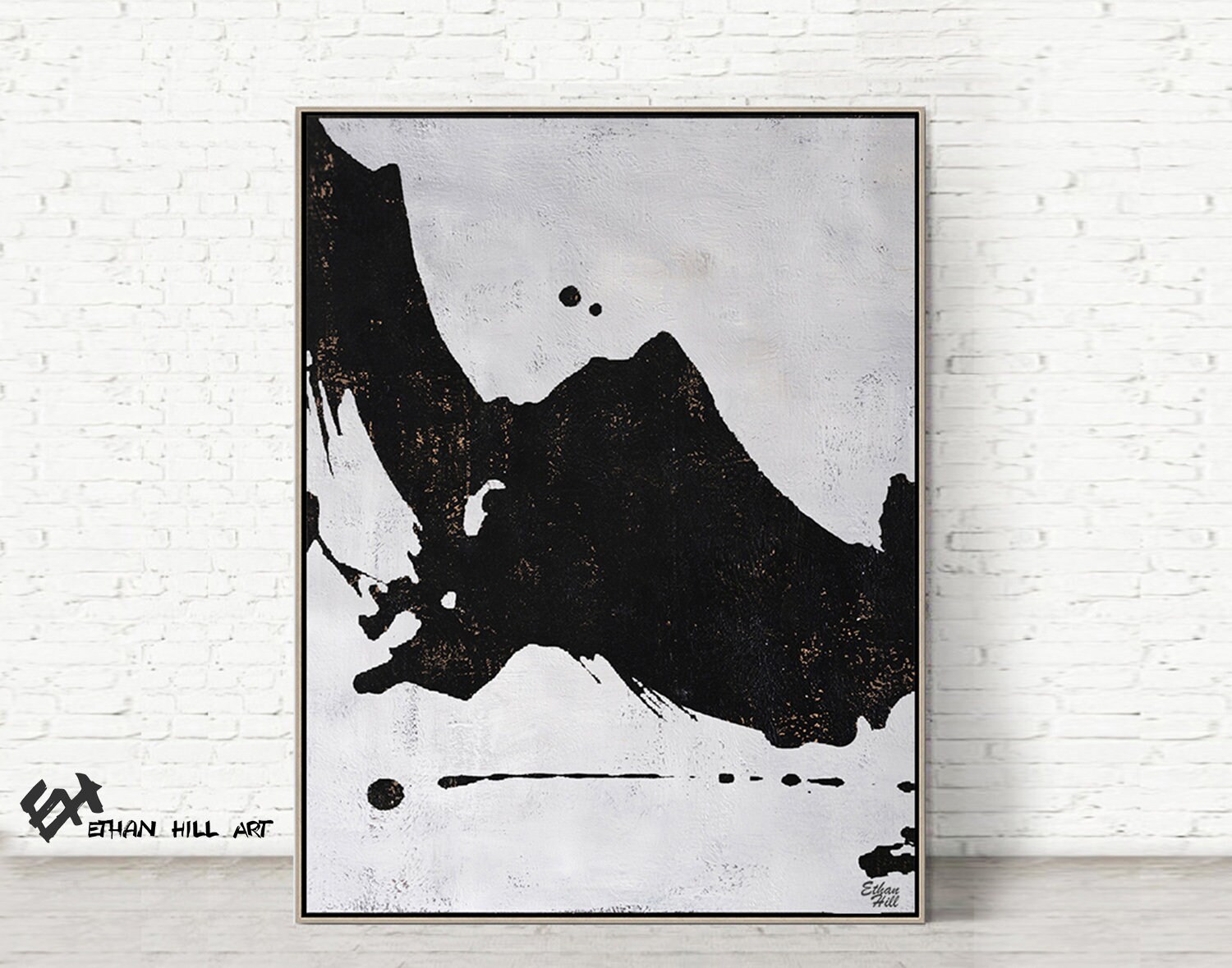Large minimalist painting on canvas vertical abstract Etsy