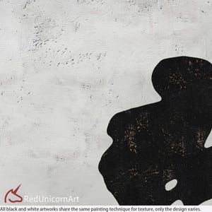 Monochrome Neutral Wall Decor | Contemporary Minimalist Painting on Canvas image 9