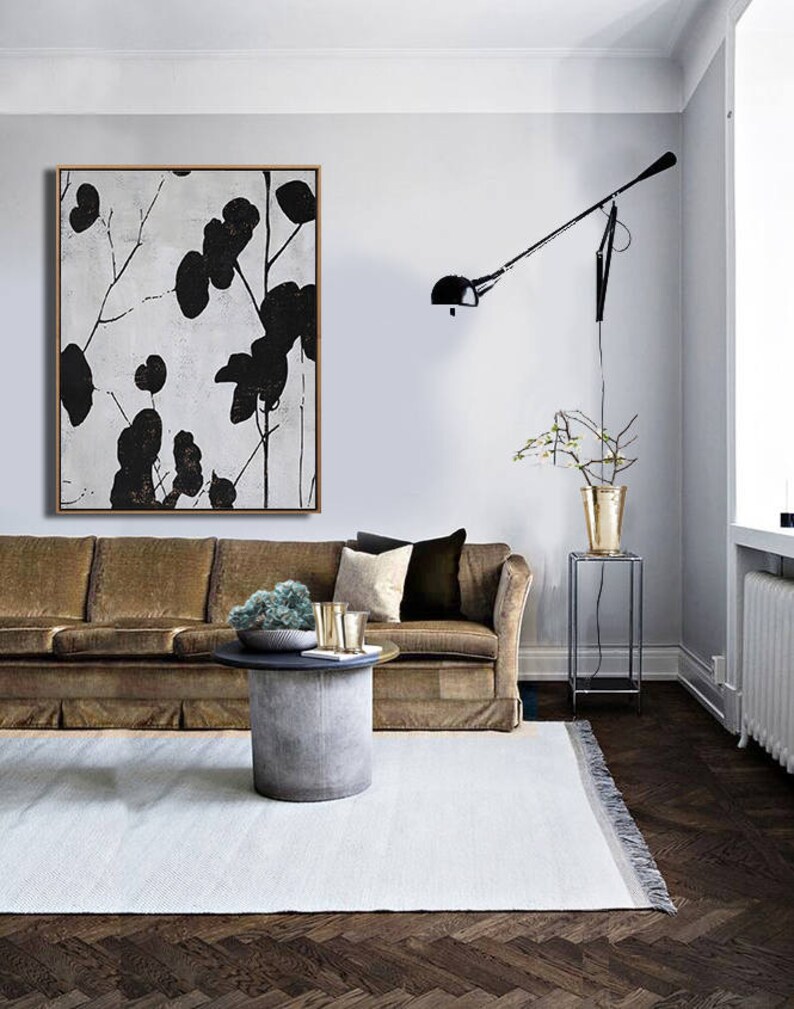 Mid Century Modern Art Living Room Art Decor Large Wall Art. Etsy