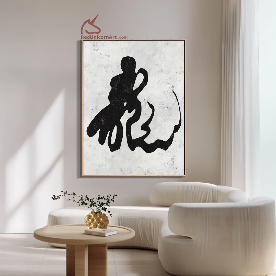 Ancient Script Chinese Calligraphy Print | Minimalist Black and White ...