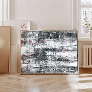 Black White Giclée Canvas Art | Expressionist Art Print