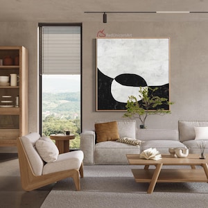 Minimalist Sunset Landscape Painting– Handmade Modern Artwork with Rich Texture | &quot;Before Sunset&quot; By Ethan Hill