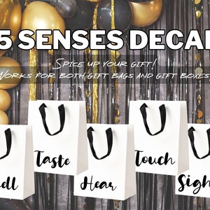 Senses Cards Five Senses Gift Tags – Simple Desert