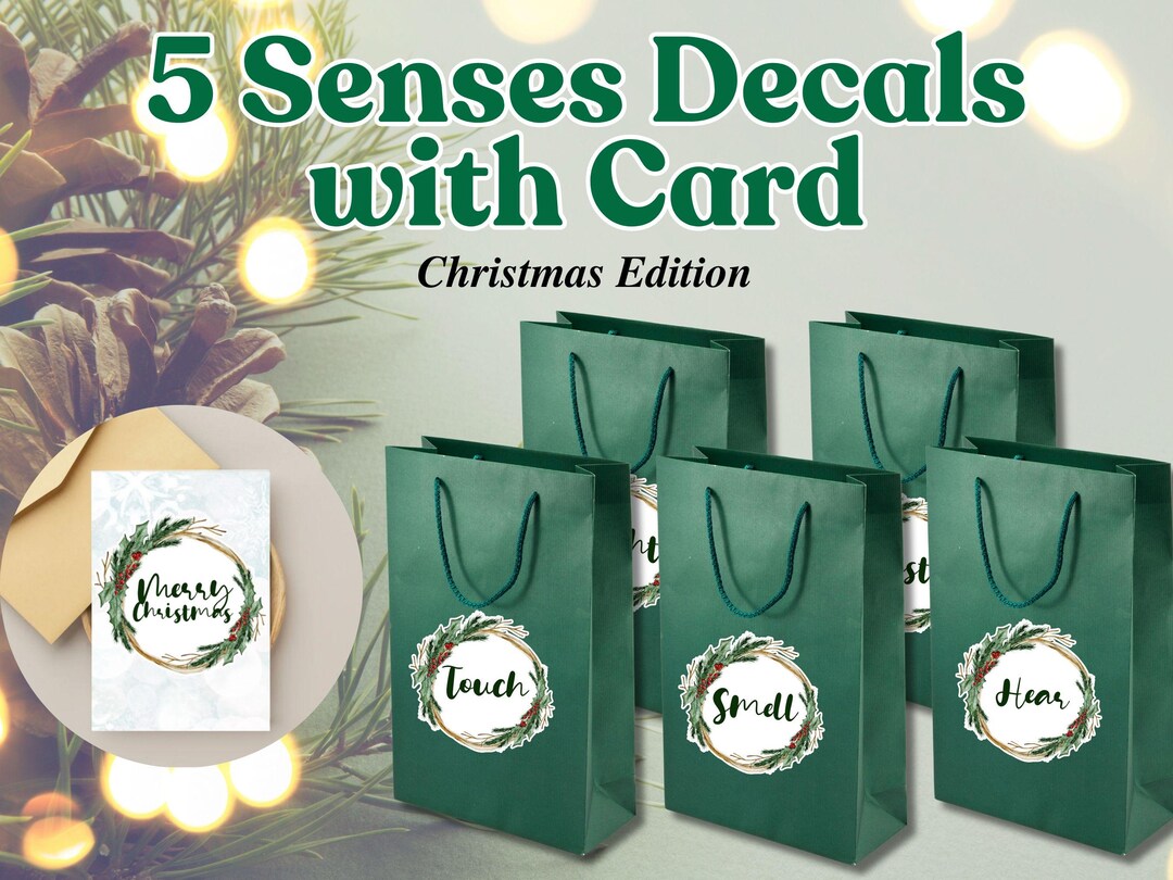 Five Senses Gift Bag Sticker – Handmade Vinyl Decal - Etsy