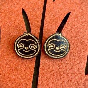 Lindos aretes de resina con cara de perezoso: regalo perfecto para los amantes de los animales