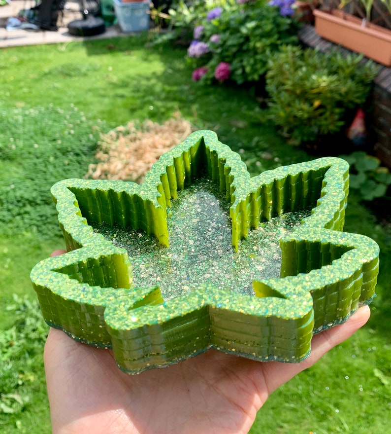custom gift for pot lovers Pot Leaf 420 Trinket Tray Resin Ash Tray Weed Dish multiple colour options