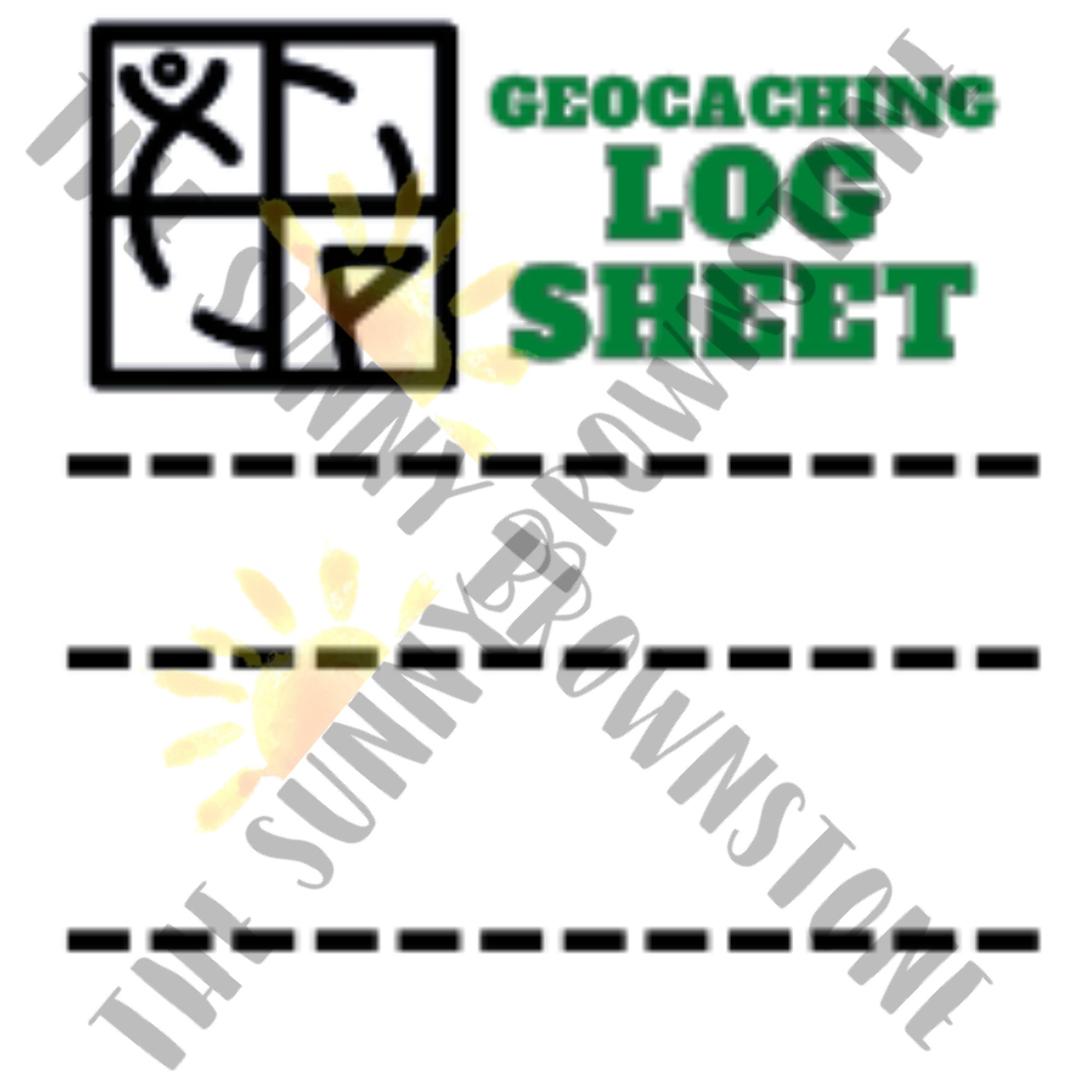 Geocaching Log Sheet PDF Digital Download - 1 geocaching-log-sheet-pdf-digital-download-1-2-54cm-wide-7-geocache-logs-etsy