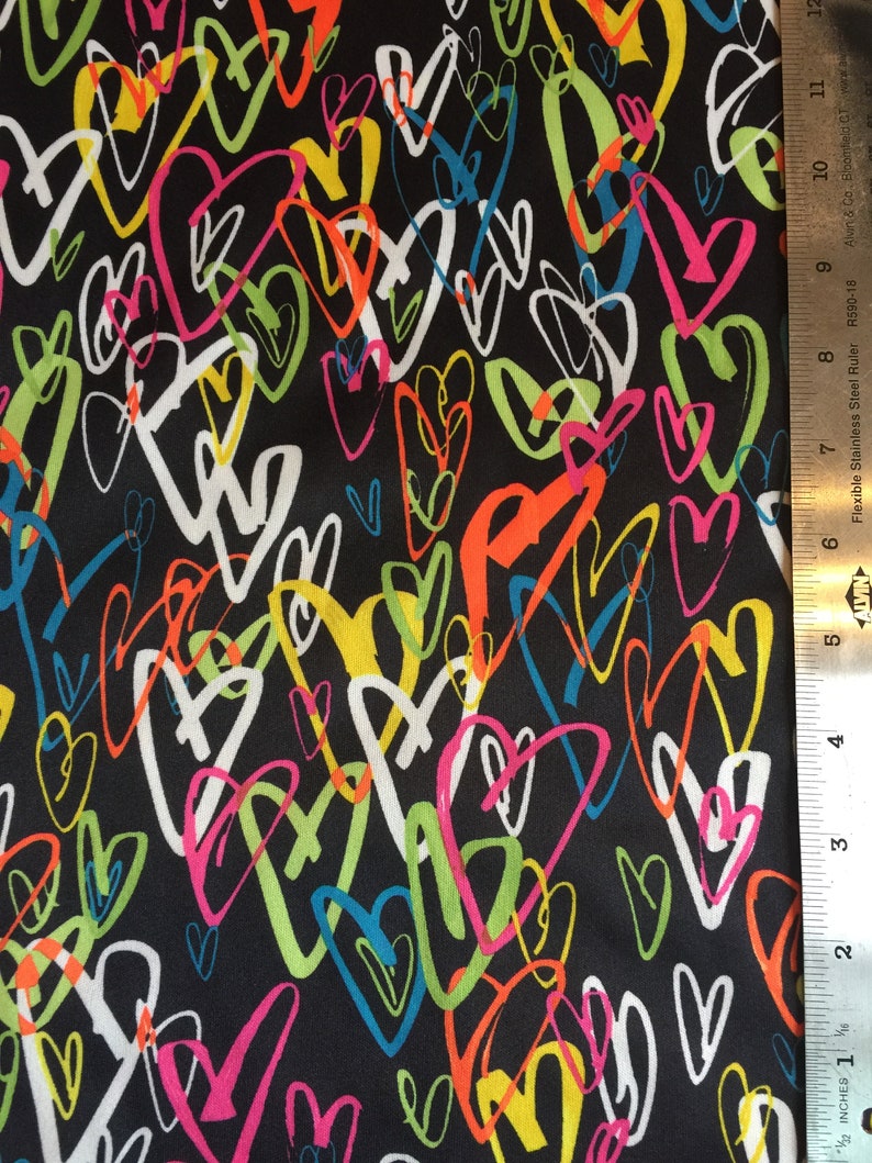 Yard Hearts PUL Print Fabric by the yard waterproof fabric Etsy