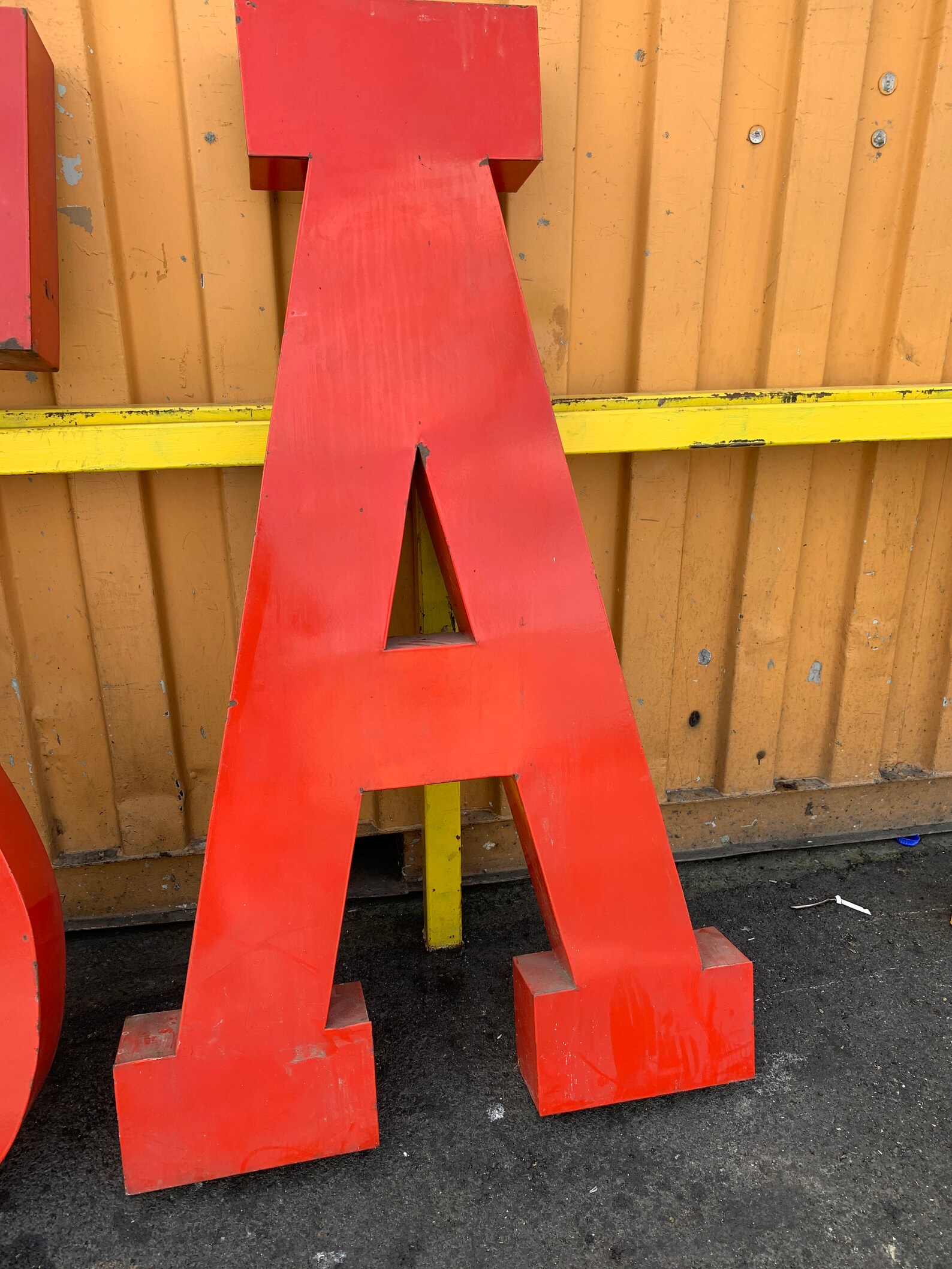 Vintage Metal Porcelain Sign Letters Sale Etsy