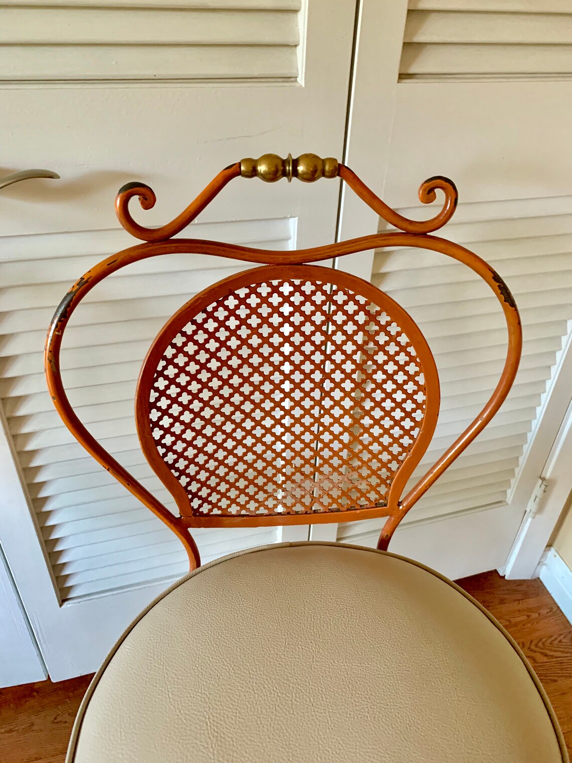 French Wrought Iron Bar Stools Etsy