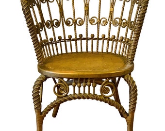 Antique  Heywood-Wakefield Wicker Chair