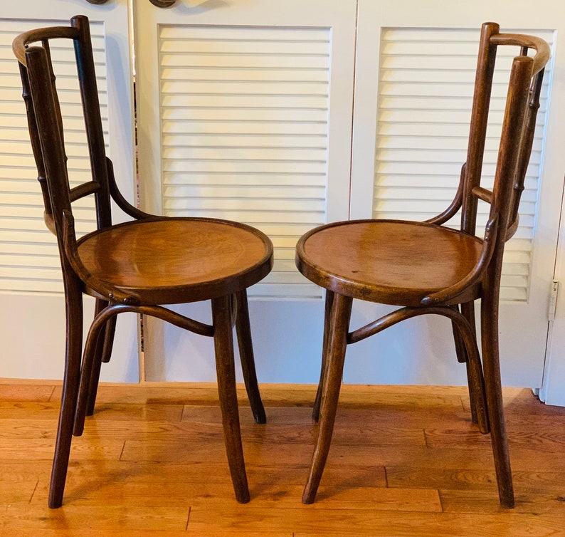 Vintage Bentwood Cafe Chairs Etsy