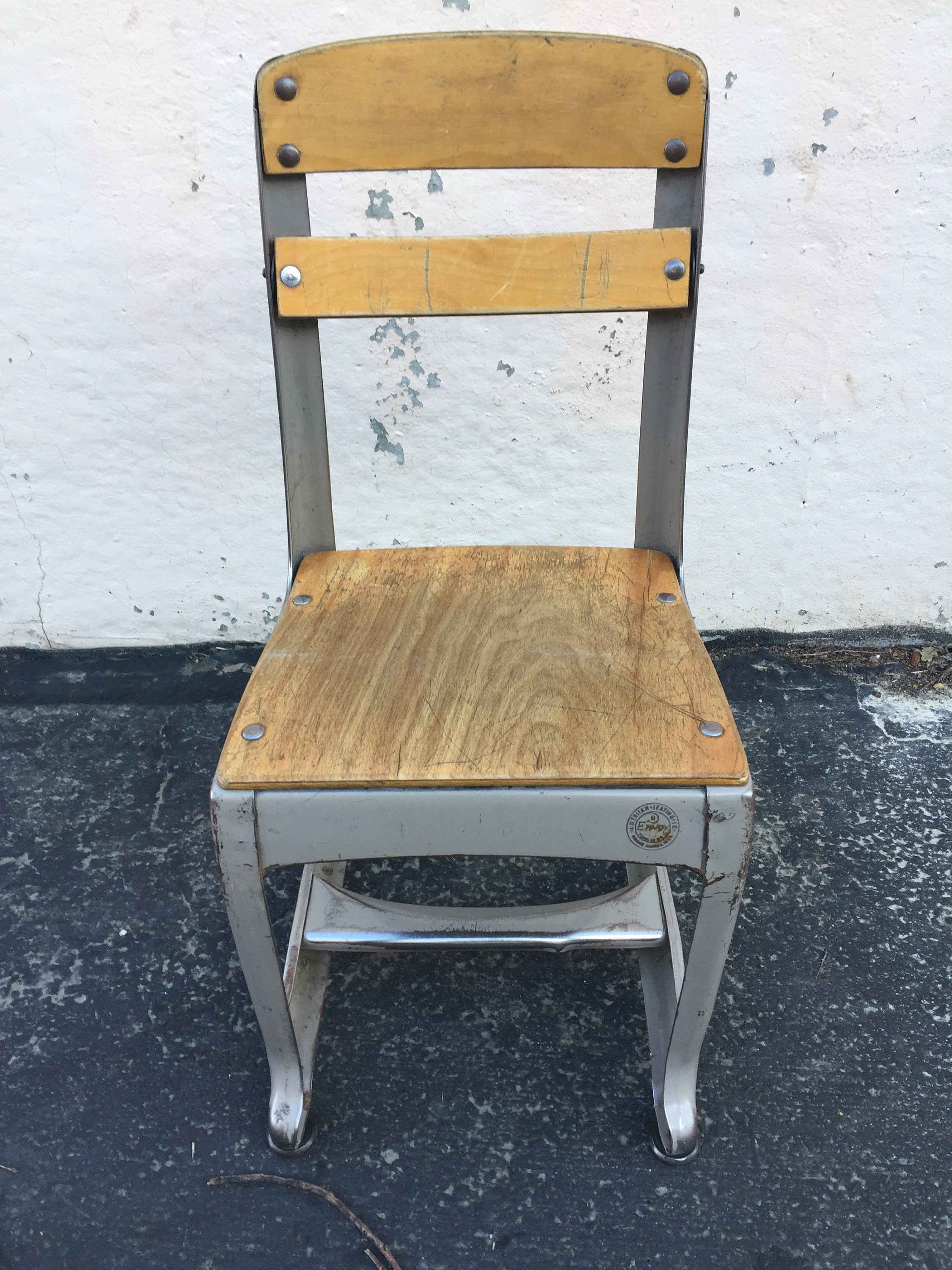Vintage Kindergarten School Chairs Etsy