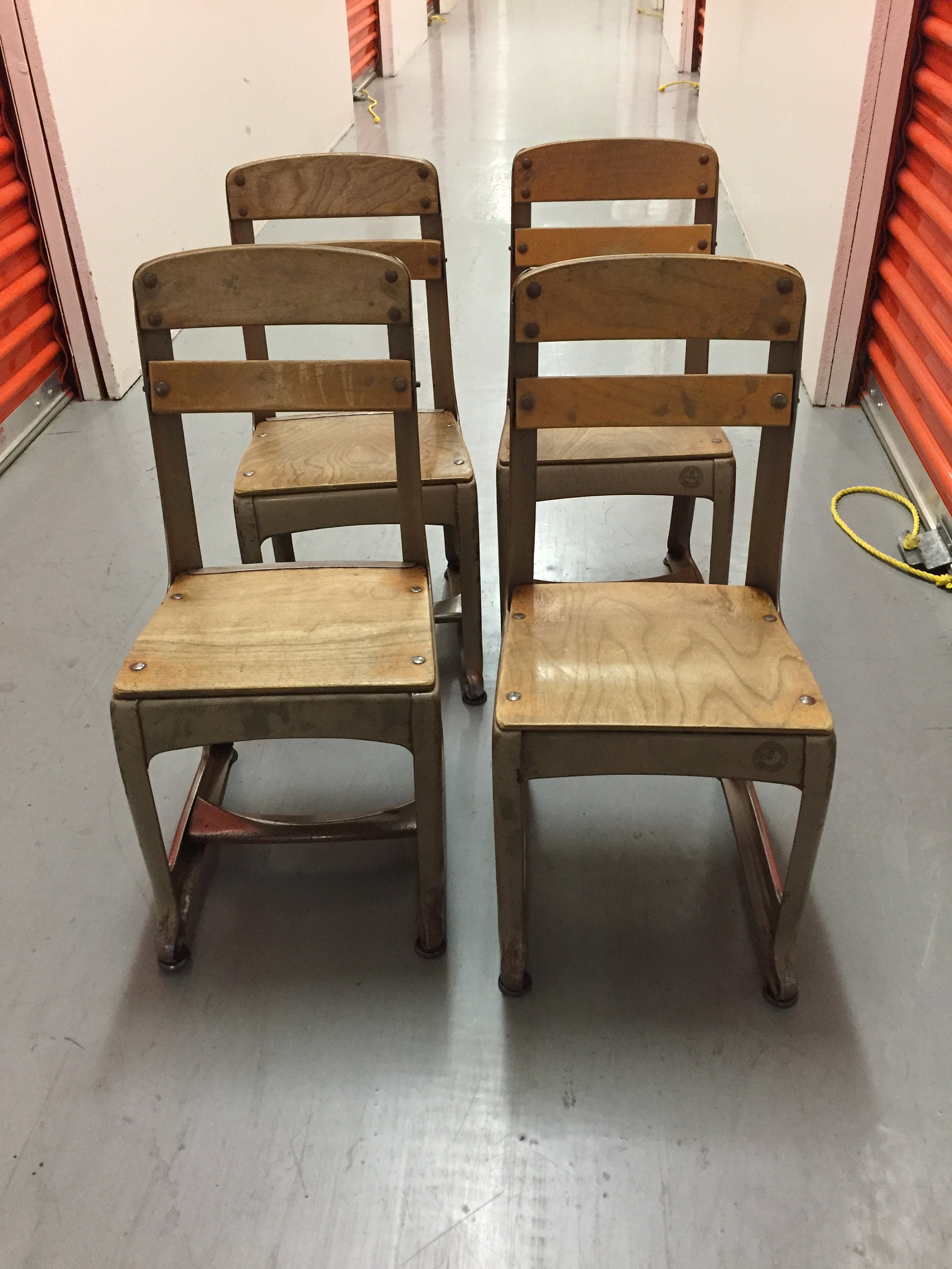 Vintage Kindergarten School Chairs Etsy